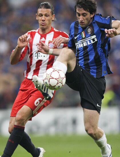 Football. UEFA Champions League 09/10. Bayern vs. Internazionale
