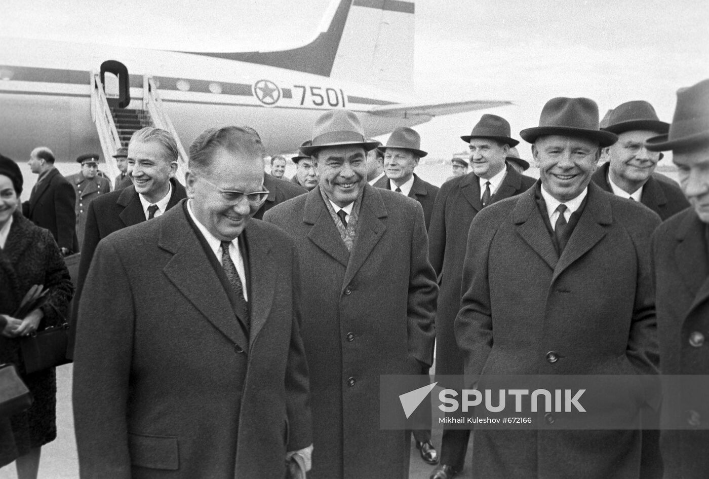 Yugoslavian governmental and party delegation visiting USSR