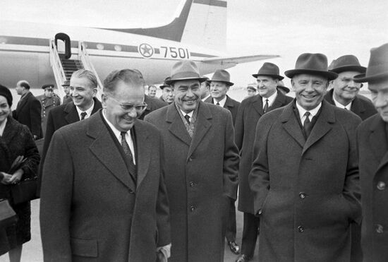 Yugoslavian governmental and party delegation visiting USSR