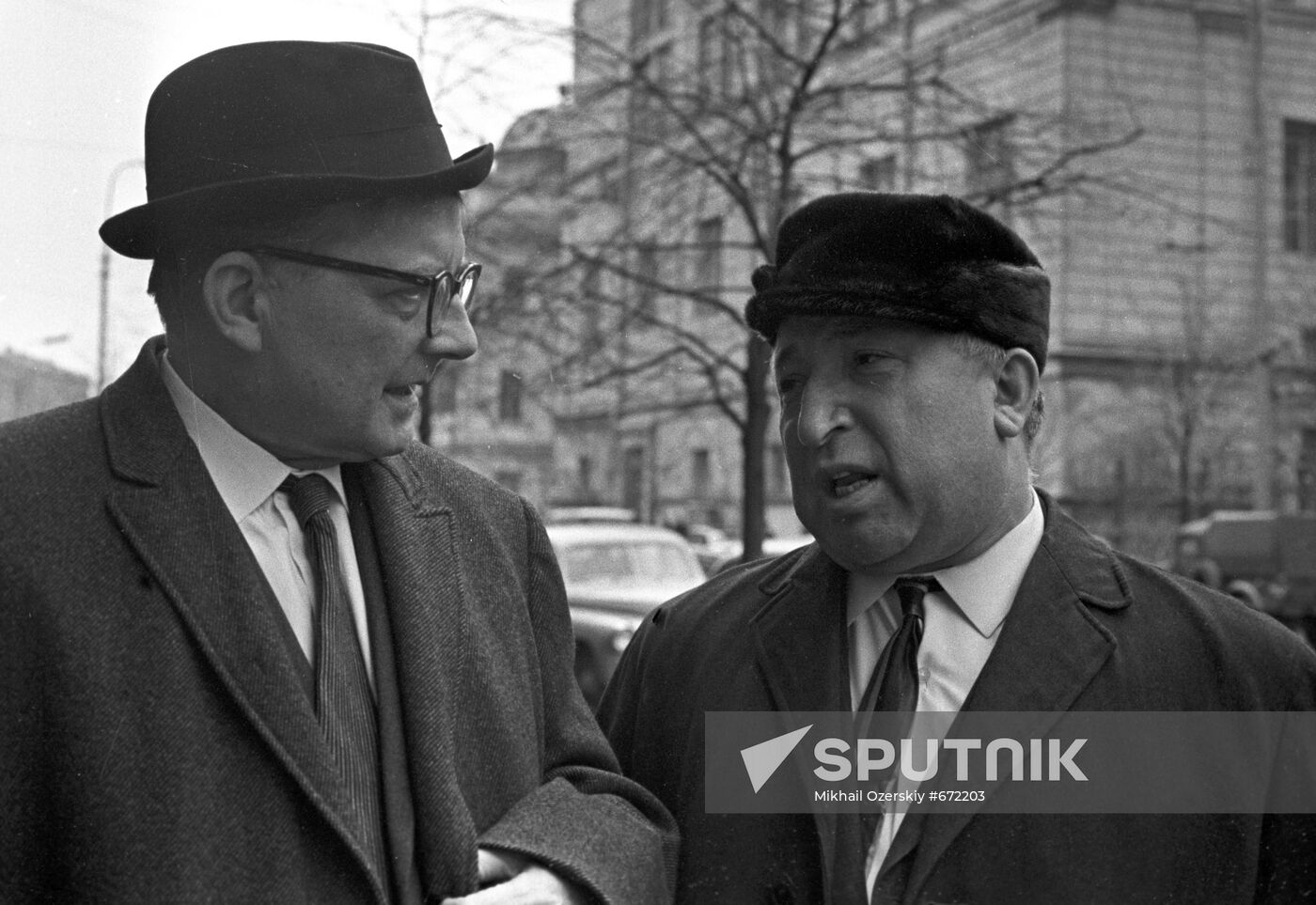 Composer Dmitry Shostakovich and poet Rasul Gamzatov