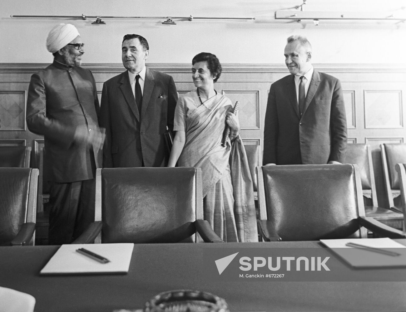 Indira Gandhi visits USSR