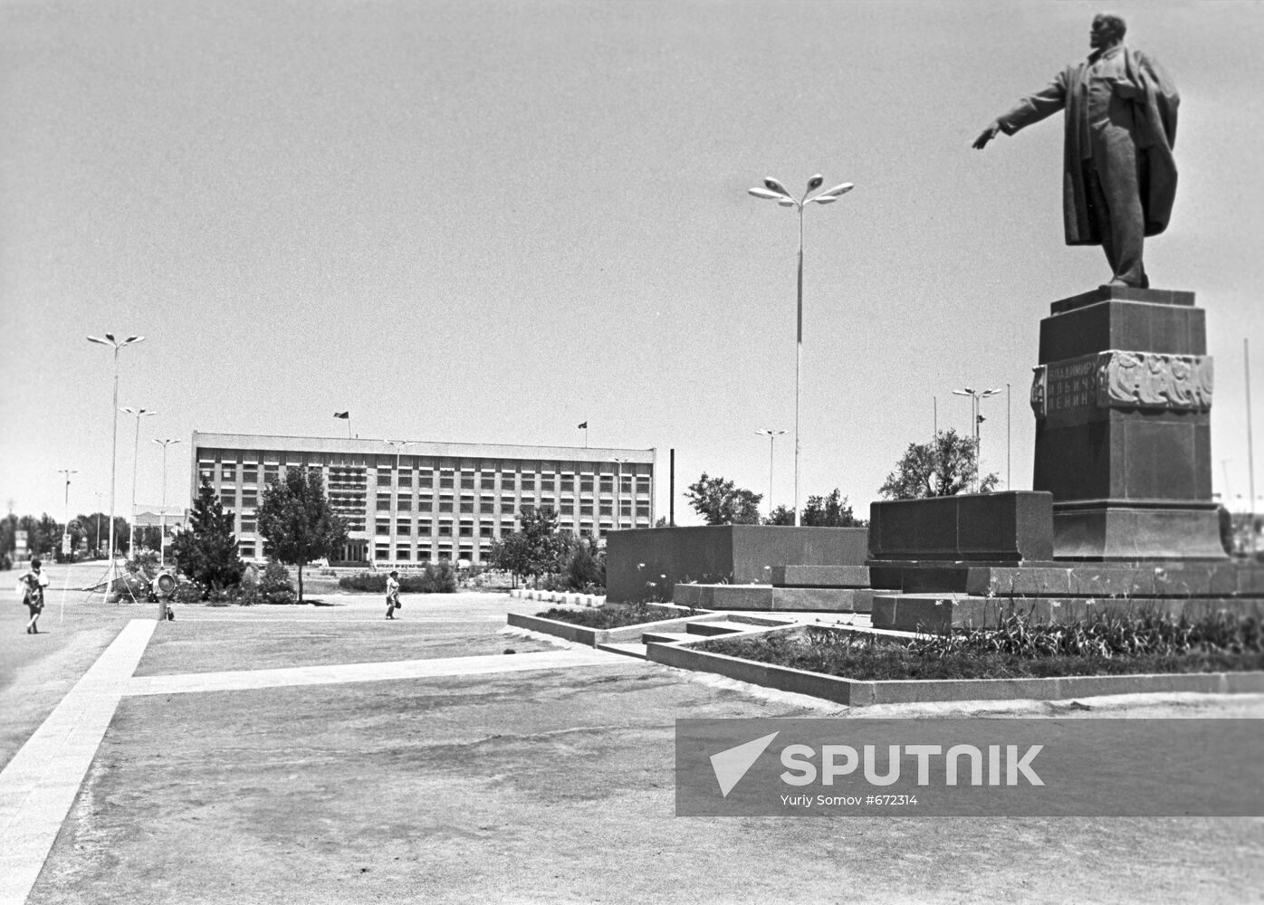 Lenin Square in Nukus