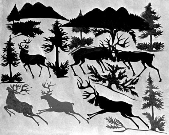 "First Snow" applique. Reproduction