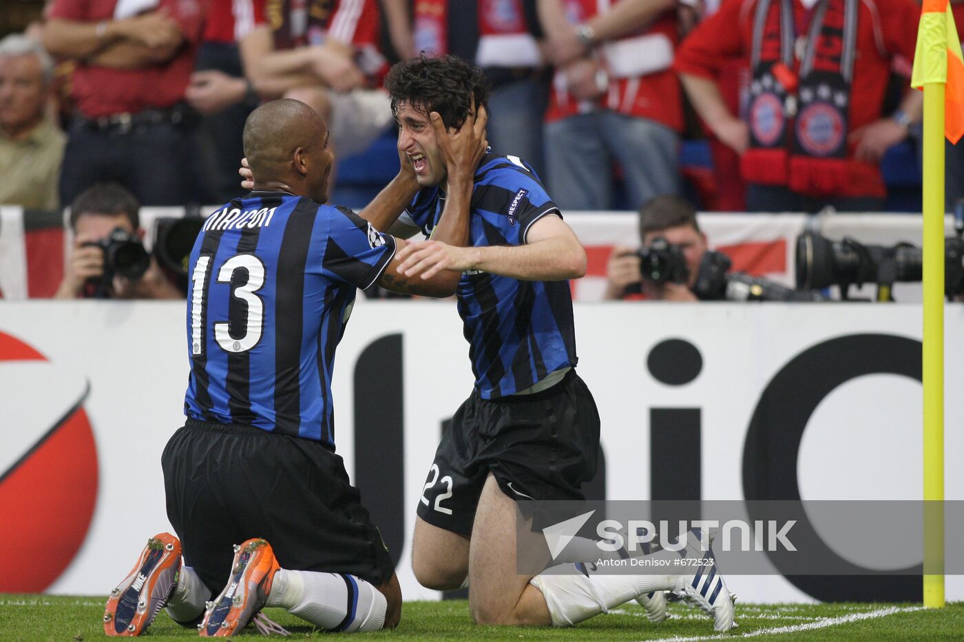 Football. UEFA Champions League 09/10. Bayern vs. Internazionale