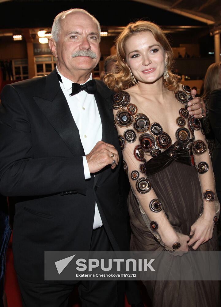 Nikita Mikhalkov with his daughter Nadezhda