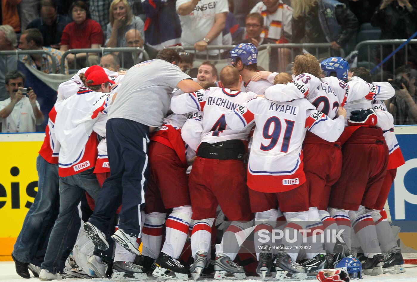Czech ice hockey players become world champions