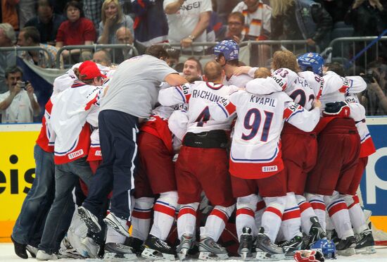 Czech ice hockey players become world champions