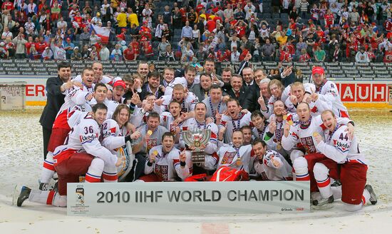 Czech ice hockey players become world champions