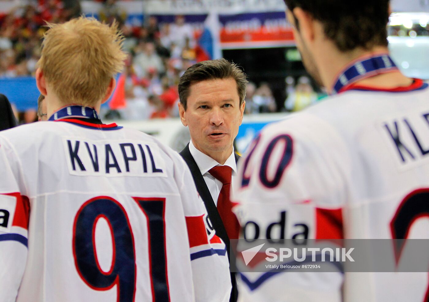 Marek Kvapil, Vyacheslav Bykov and Jakub Klepis