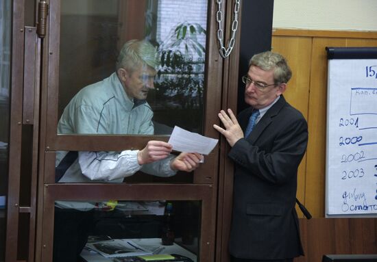 Platon Lebedev at Khamovnichesky Court in Moscow