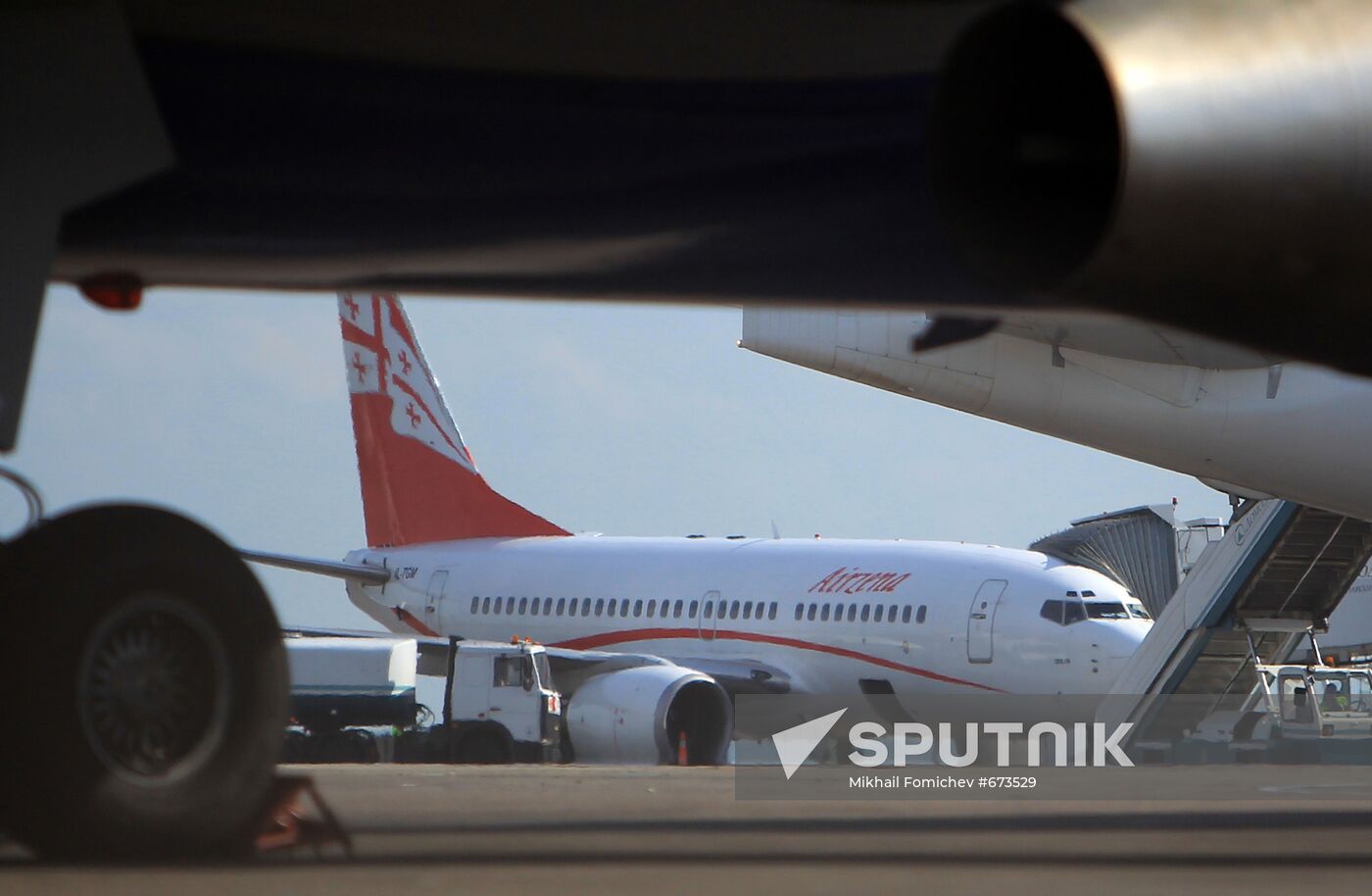 Aircraft from Tbilisi landed in Moscow