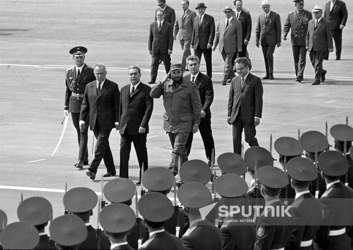 Fidel Castro on the official friendly visit to the USSR