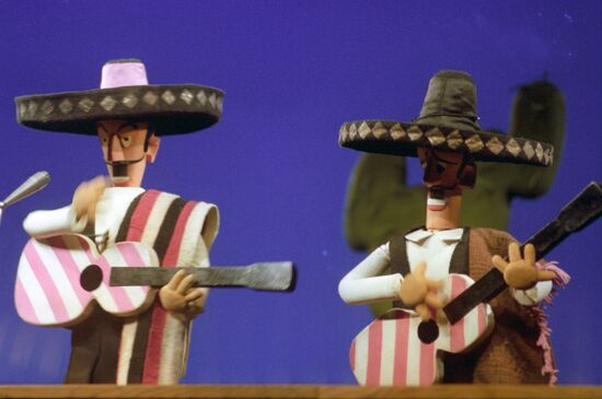 Scene from puppet show 'Don Juan'