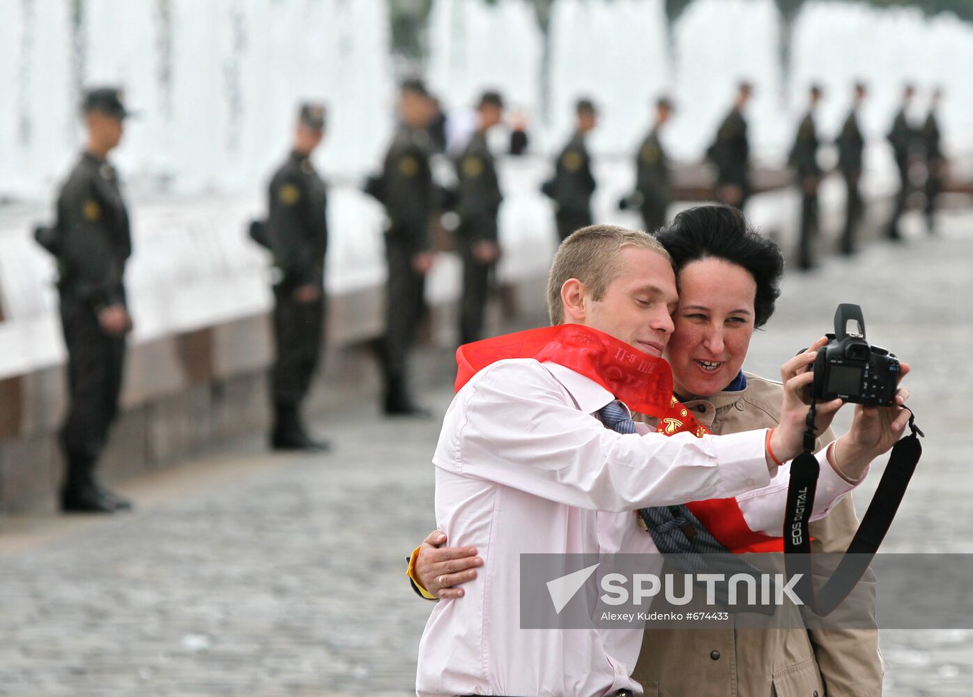 Farewell Bell ceremony for Russian school graduates