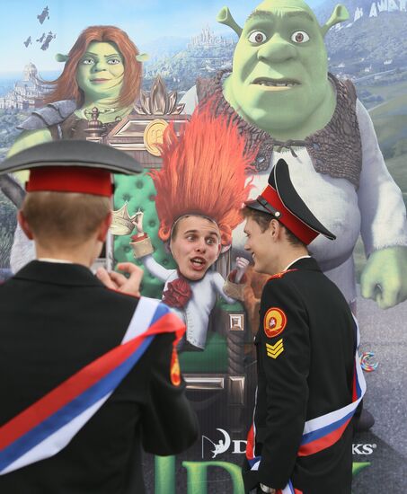 Farewell Bell ceremony for Russian school graduates