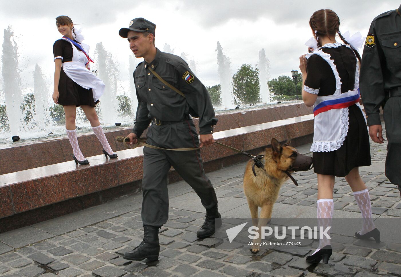 Farewell Bell ceremony for Russian school graduates