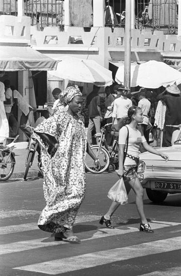 In one of the streets of Dakar