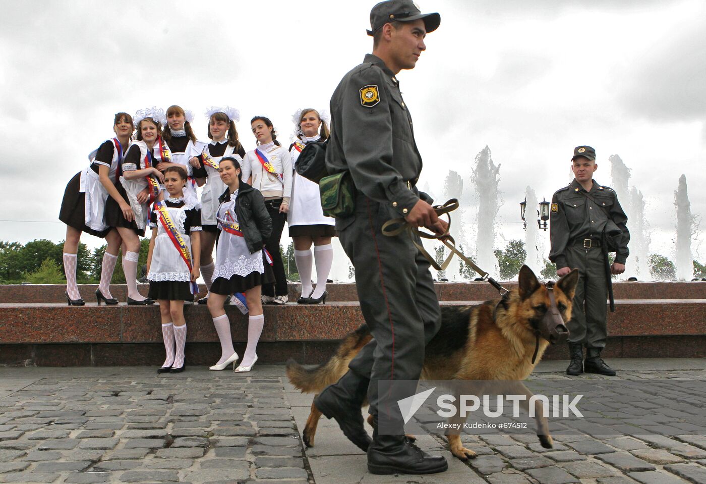 Farewell Bell ceremony for Russian school graduates