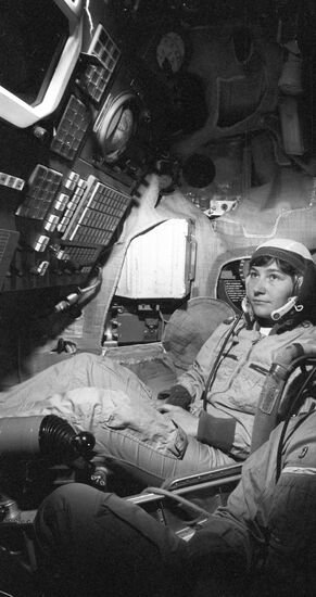 Flight engineer Ekaterina Ivanova.