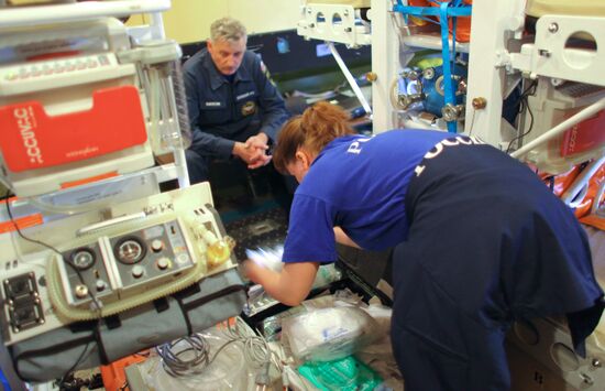 Preparing hospital of Russia's Emergency Ministry