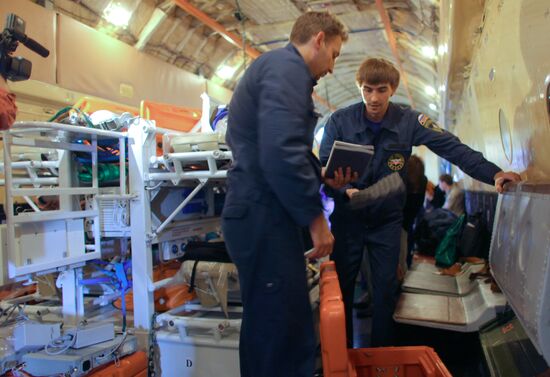 Preparing hospital of Russia's Emergency Ministry