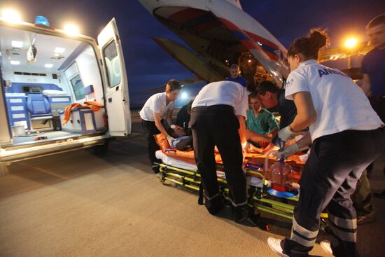 Transfer of Russian tourists injured in Antalya to Moscow