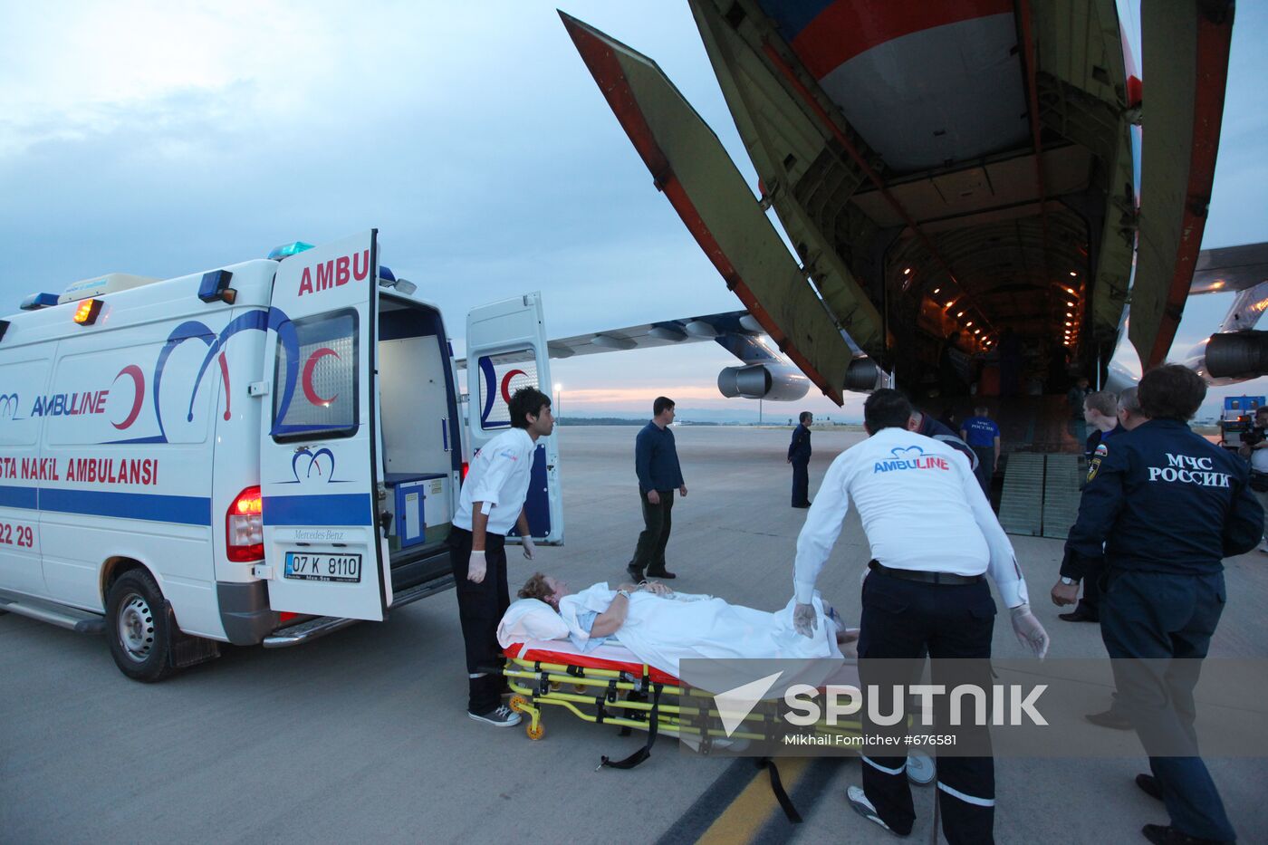 Transfer of Russian tourists injured in Antalya to Moscow