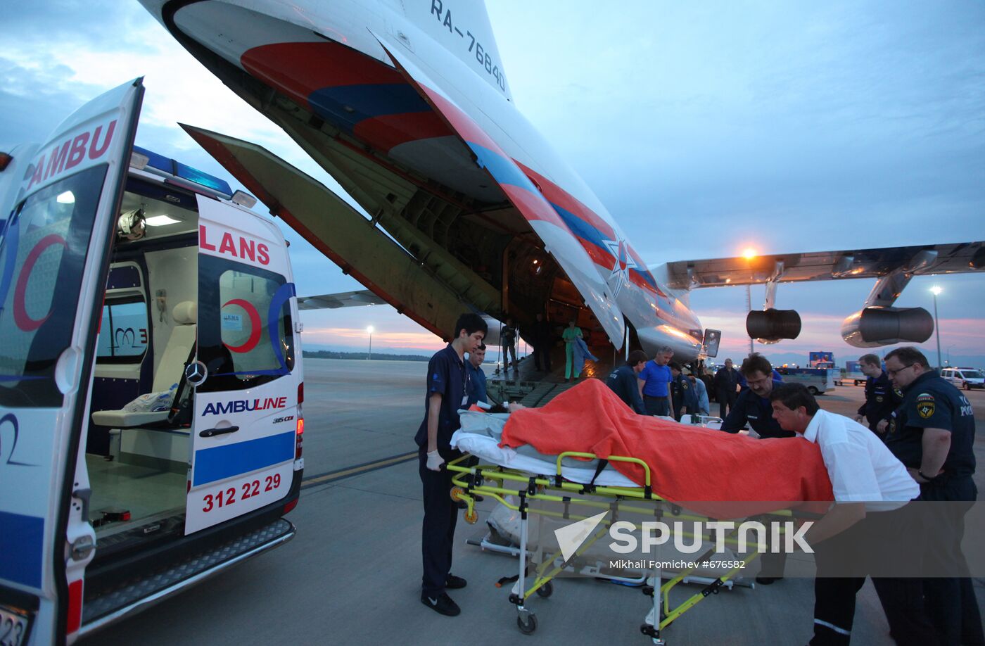 Transfer of Russian tourists injured in Antalya to Moscow