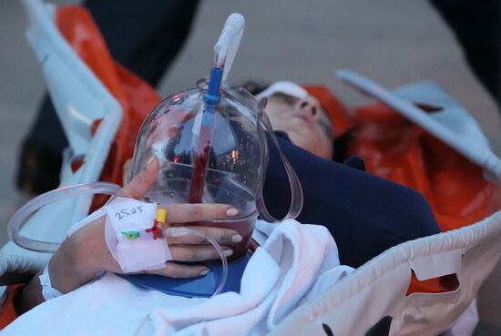 Russian citizen injured in bus crash in Antalya