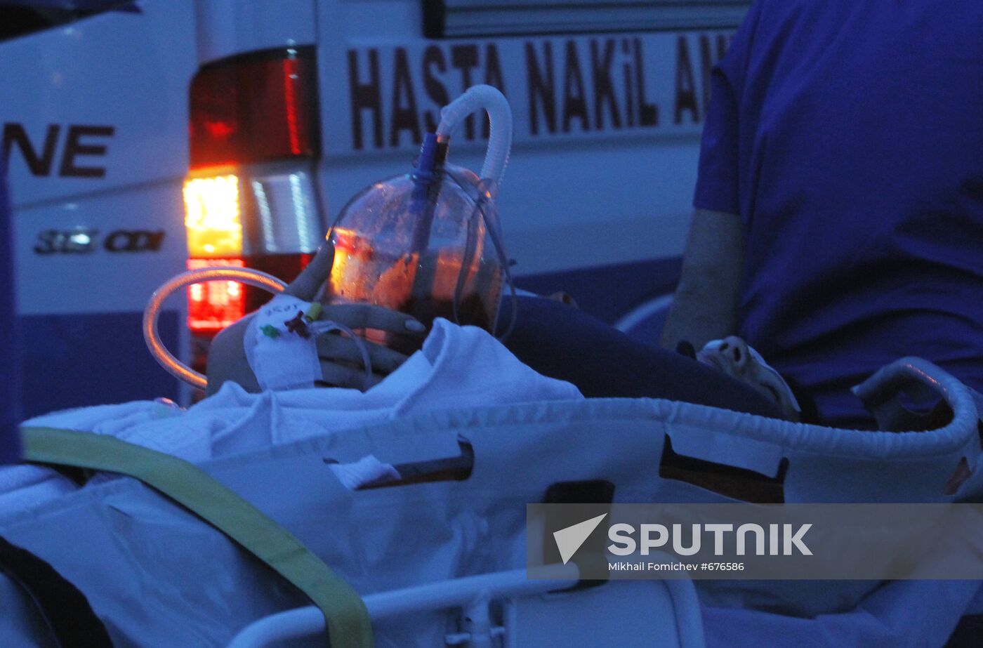 Russian citizen injured in bus crash in Antalya