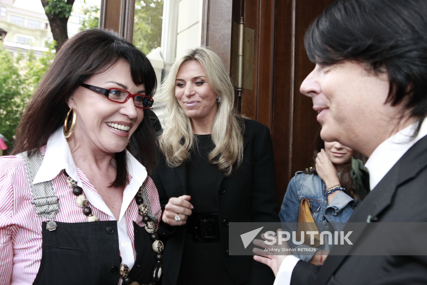 Valentin Yudashkin, his wife Marina and Nadezhda Babkina