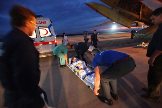 Russian citizens injured in Antalya depart for Moscow