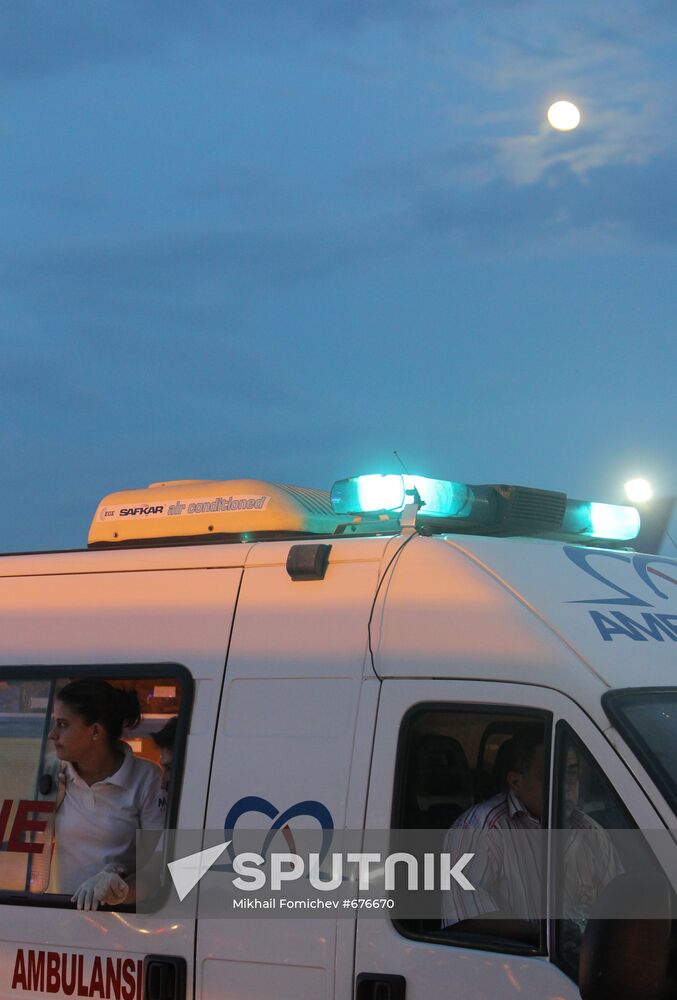 Ambulance car in Turkish airport