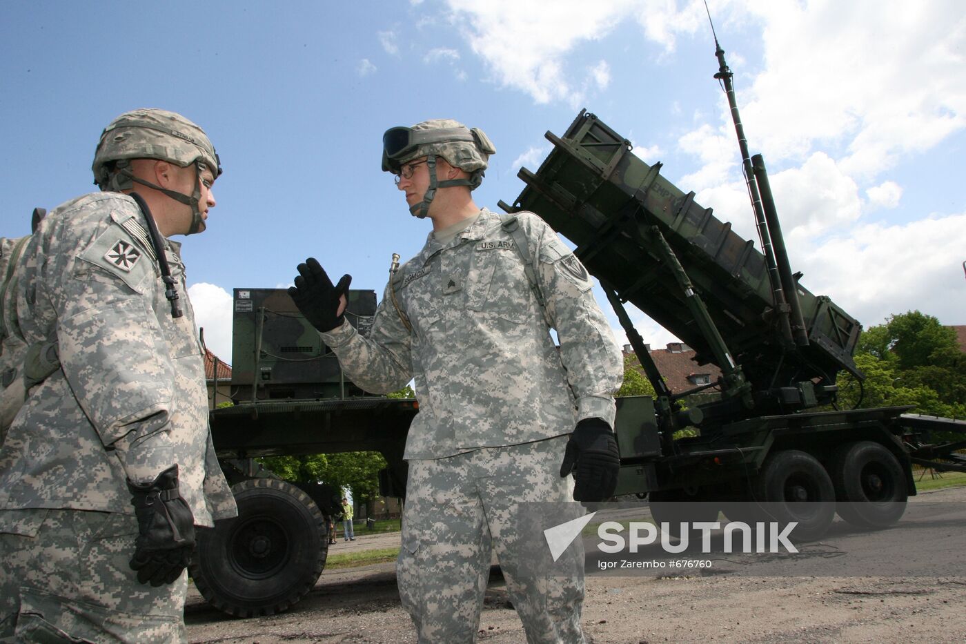 American Patriot missiles deployed in Poland
