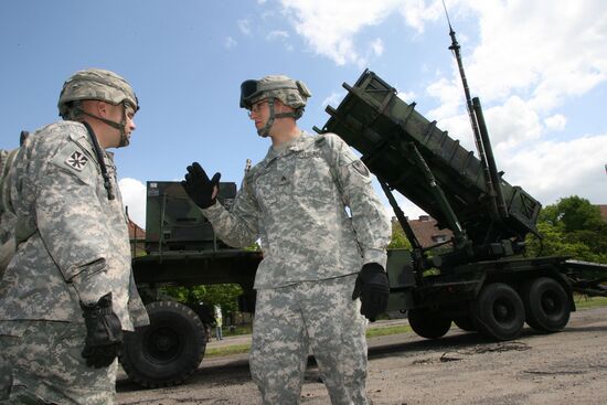 American Patriot missiles deployed in Poland
