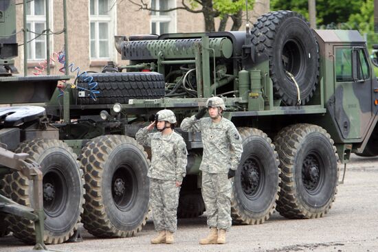 American Patriot missiles deployed in Poland