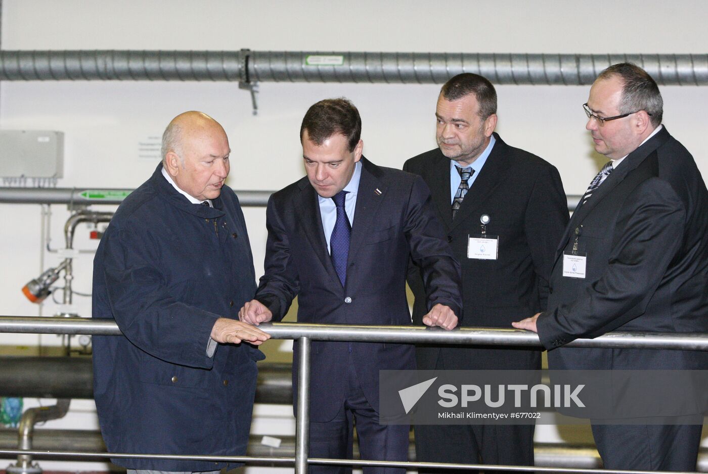 Dmitry Medvedev visits South-western water supply station