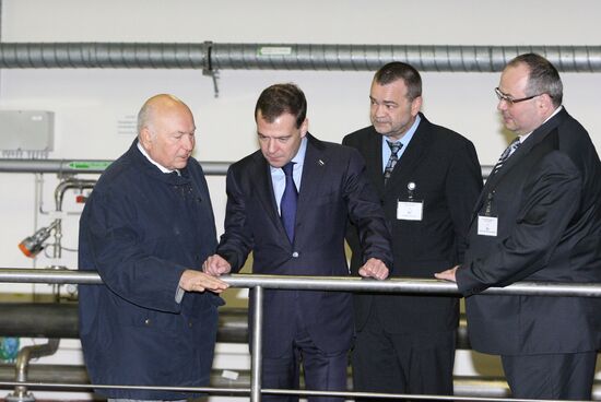 Dmitry Medvedev visits South-western water supply station