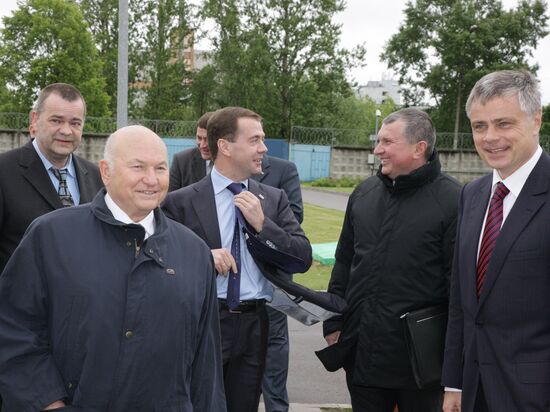 Dmitry Medvedev visits South-western water supply station