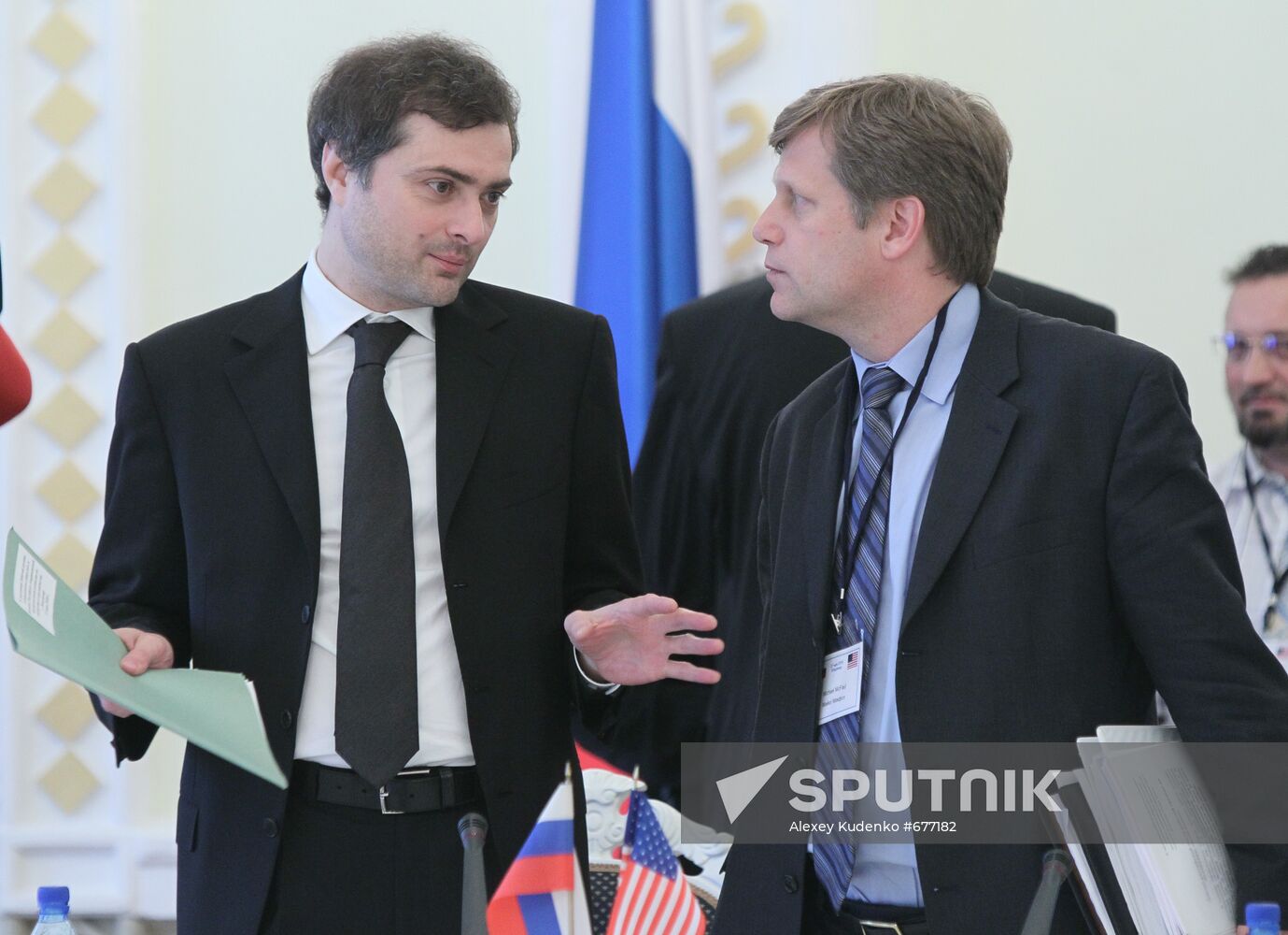 Vladislav Surkov and Michael McFaul