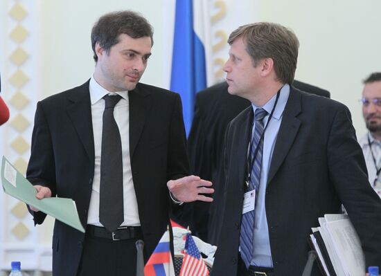 Vladislav Surkov and Michael McFaul