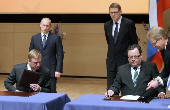 Vladimir Putin on working visit to Republic of Finland