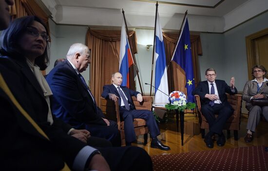 Vladimir Putin on working visit to Republic of Finland