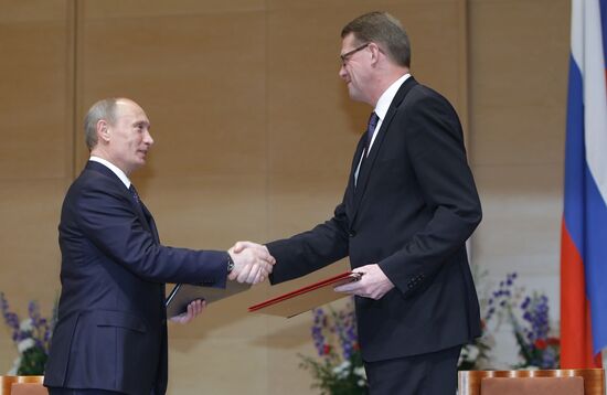 Vladimir Putin on working visit to Republic of Finland