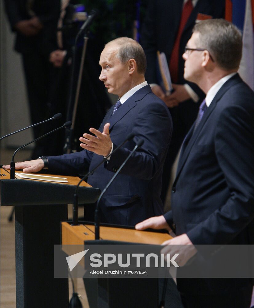 Vladimir Putin on working visit to Republic of Finland