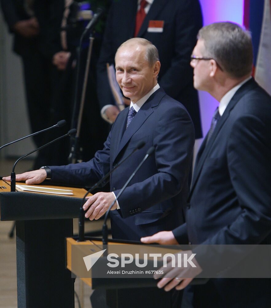 Vladimir Putin on working visit to Republic of Finland