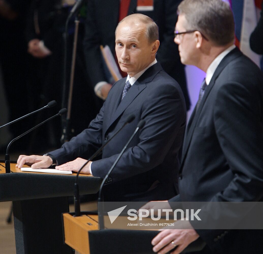 Vladimir Putin on working visit to Republic of Finland