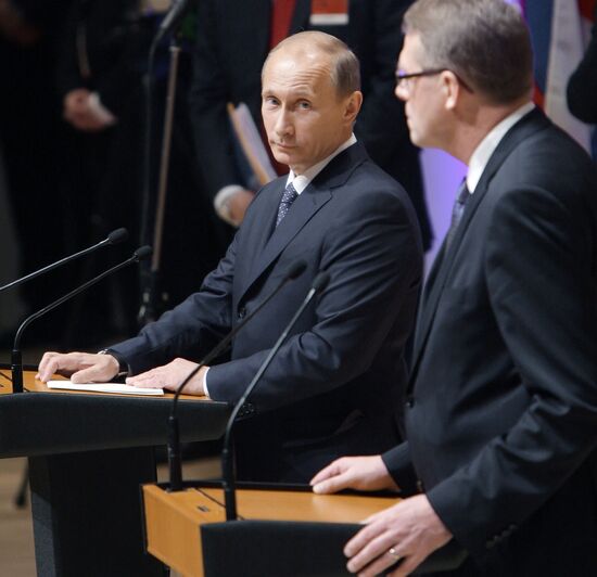 Vladimir Putin on working visit to Republic of Finland