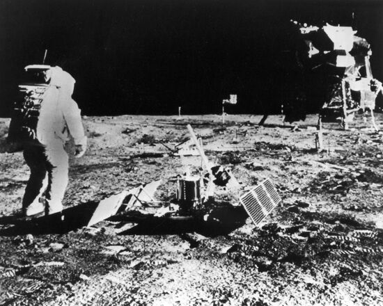 Edwin Aldrin on the Moon