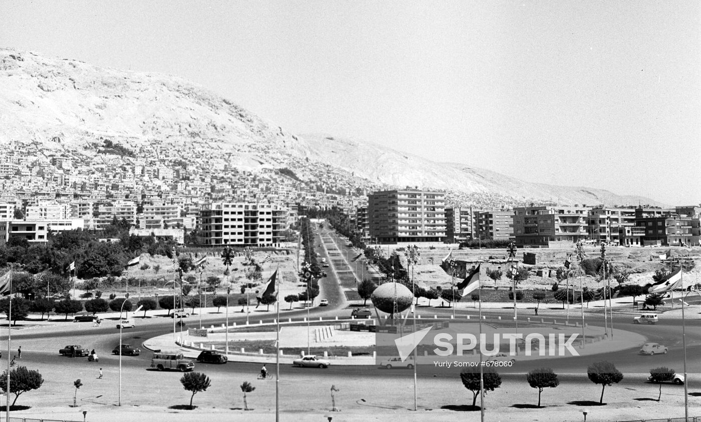 View of the streets of Damascus